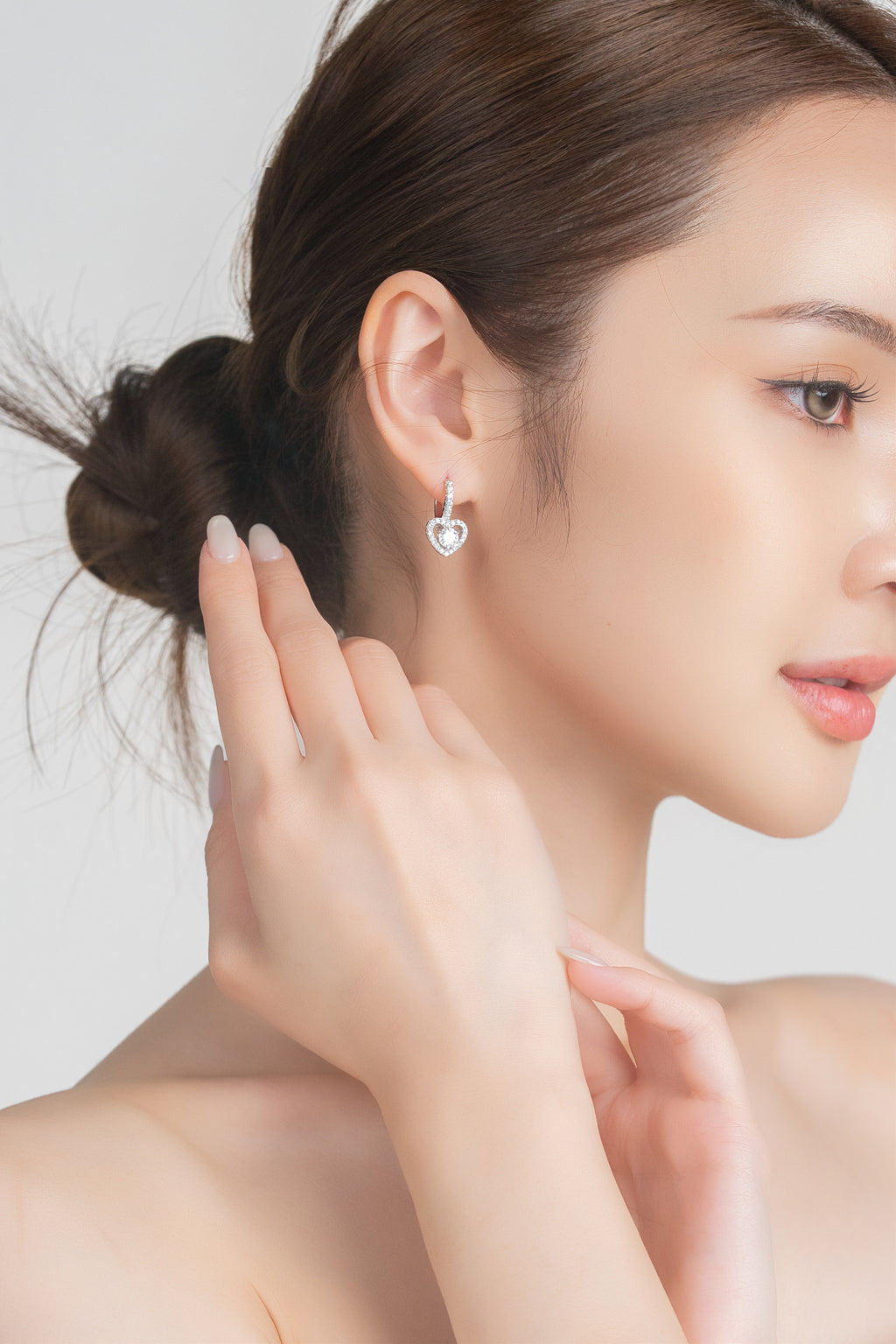 ETERNAL SPARK HEART EARRINGS