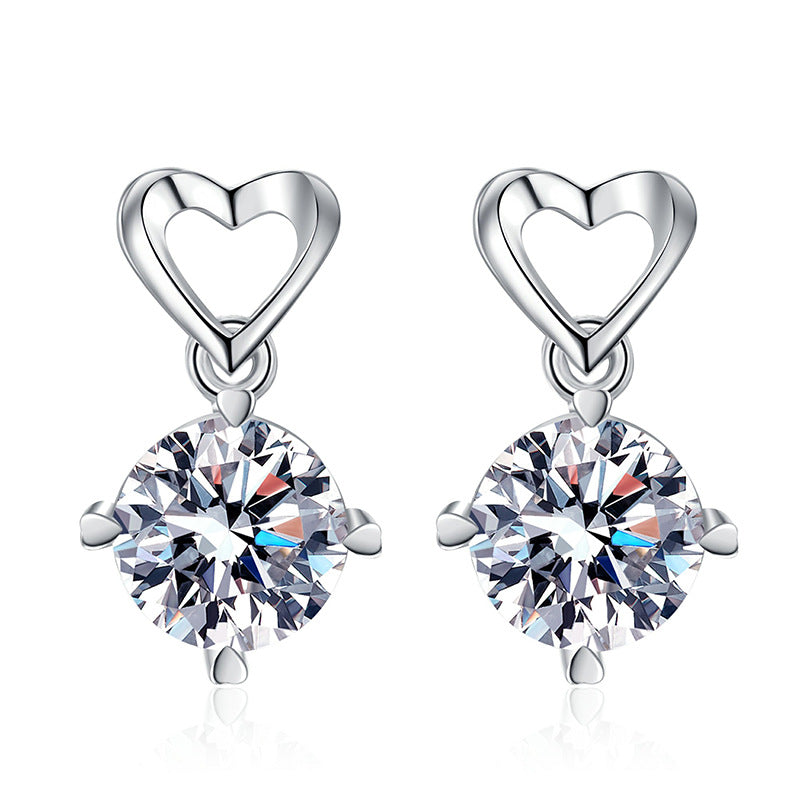 AMOUR SOLITAIRE EARRINGS