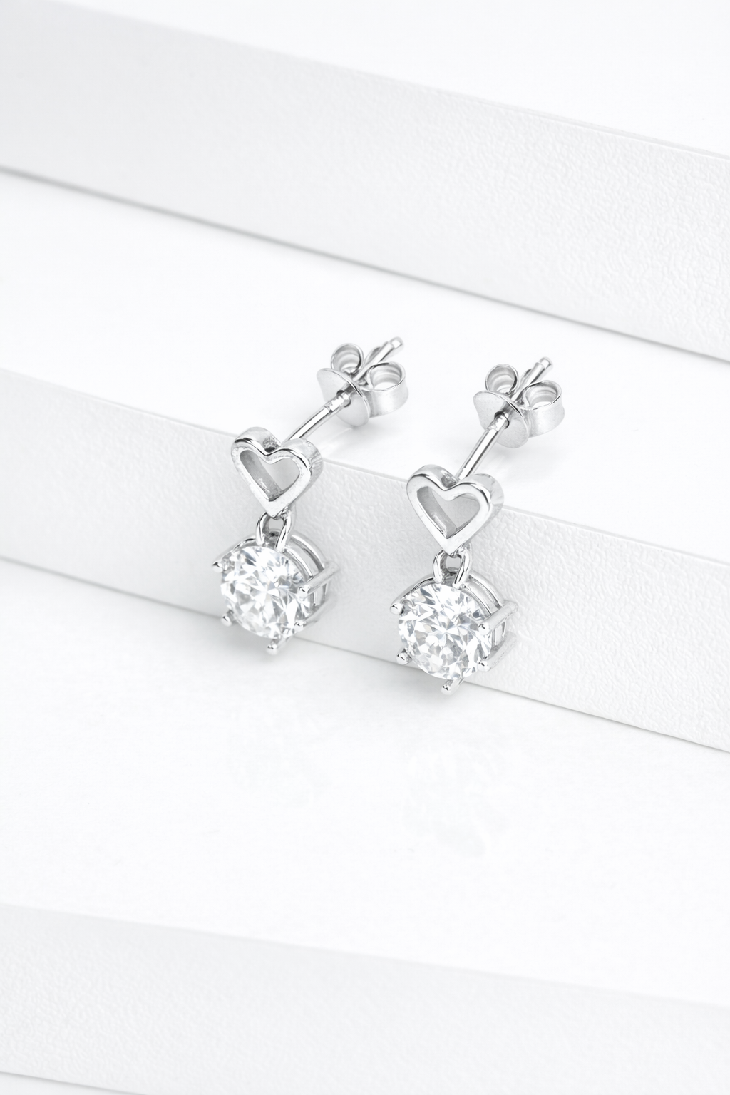 AMOUR SOLITAIRE EARRINGS