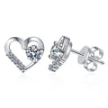 ETERNAL HEART STUD EARRINGS