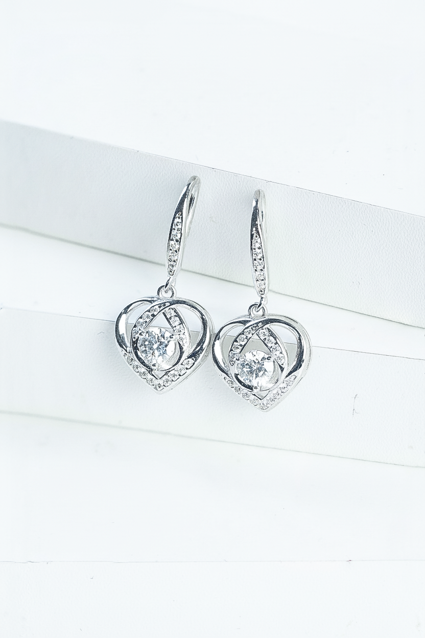 ENCHANTED HEART DROP EARRINGS