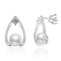 TEARDROP ELEGANCE PEARL EARRINGS