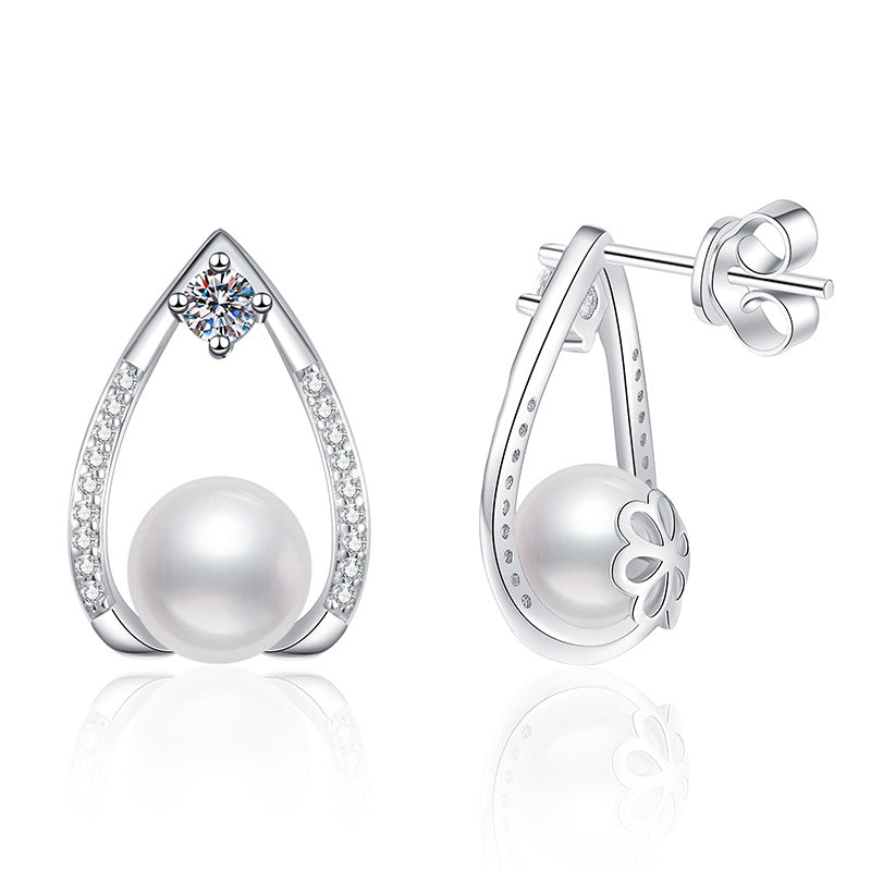 TEARDROP ELEGANCE PEARL EARRINGS