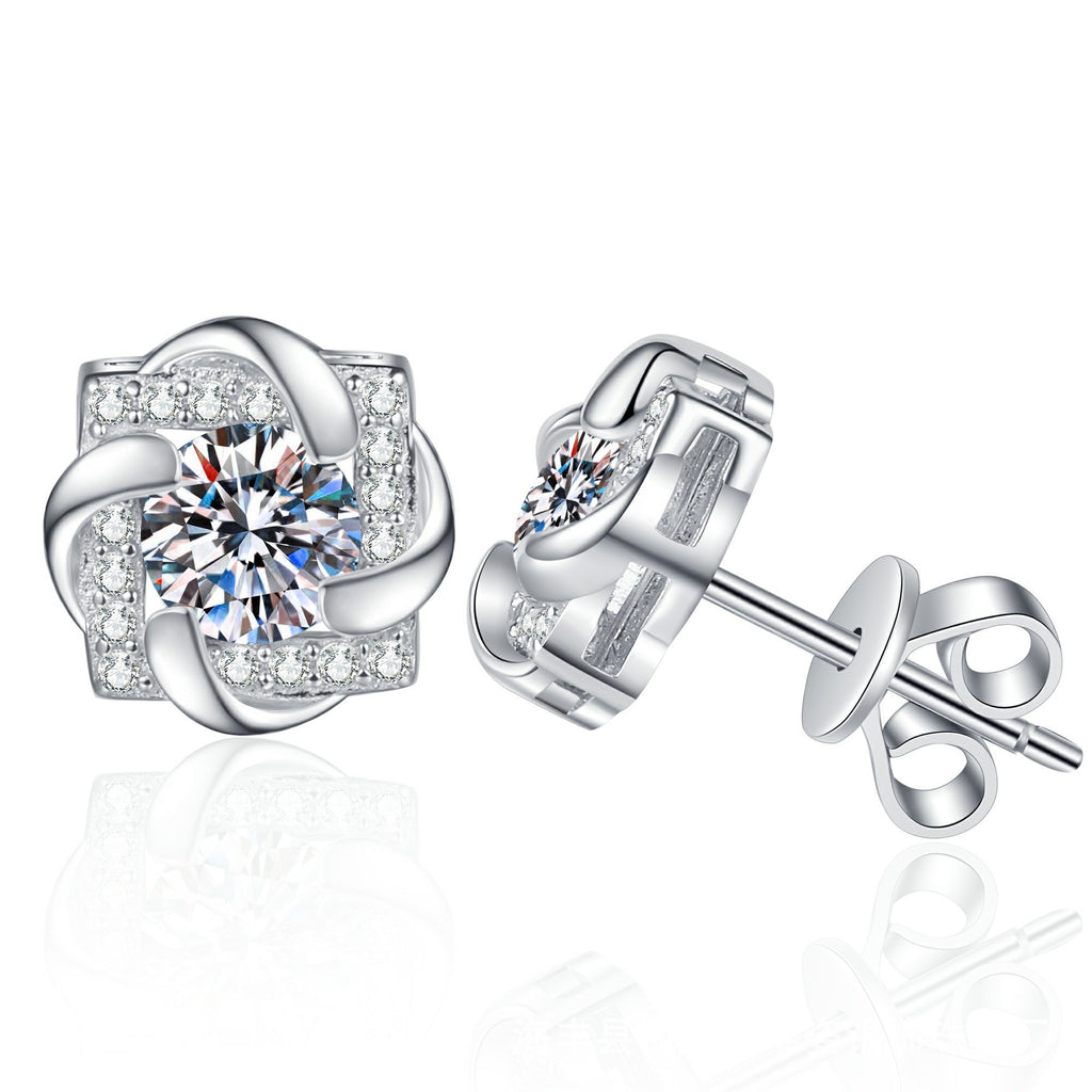 INTERLOCK ROYALE STUD EARRINGS